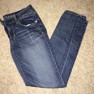american eagle medium wash jeans skinny
